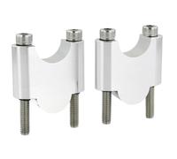 Rehausseurs De Potence Compatible Avec CB360 1974-1976 Pour CB450 1985-1991 Pour CB400SS 2001-2008 22mm 7/8" Riser Montage Barre Poignée Moto(Silver,40mm)
