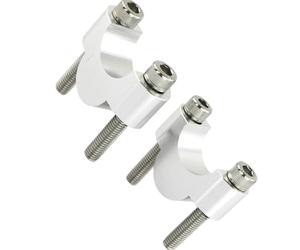 Rehausseurs De Potence Compatible Avec CB360 1974-1976 Pour CB450 1985-1991 Pour CB400SS 2001-2008 22mm 7/8" Riser Montage Barre Poignée Moto(Silver,20mm)
