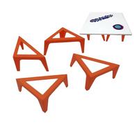 Rehausseurs de support en toile coulée - Supports d'angle en plastique ABS de 3,94 pouces, blocs de chevalet de peinture, supports de porte d'armoire, suports de peintre aveugle, rehausseurs de meub
