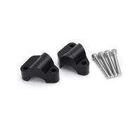 rehausseurs Guidon Adaptateur d'extension Pince Guidon Moto pour TIGER1200 pour GT pour Pro 2023 Riser Guidon Rehausseur(Black)