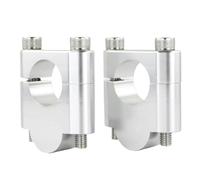 Rehausseurs Guidon Clamp Pour Arctic Cat 1000 Pour Thundercat Pour DVX400 Moto 7/8 "22mm Rehausseurs Guidon Montage Barre Graisse Pinces Barre Poignée(Silver Riser 30mm)