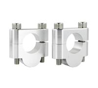 Rehausseurs Guidon Clamp Pour Arctic Cat 1000 Pour Thundercat Pour DVX400 Moto 7/8 "22mm Rehausseurs Guidon Montage Barre Graisse Pinces Barre Poignée(Silver Riser 20mm)
