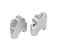 Rehausseurs Guidon Moto Adaptateur guidon moto double Support d'extension pince pièces moto pour CRF1100L pour l'afrique(Silver)