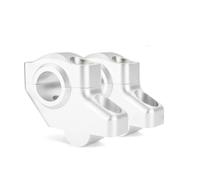Rehausseurs Guidon Moto Pour vitesse pour Triple 750 900 955i pour vitesse pour Triple 1050i 675 22mm 7/8 "élévateurs guidon moto Extension déplacée vers l'arrière(Matte Silver)