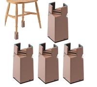 Rehausseurs Pour Jambes De Table,Rehausseurs De Jambes De Table | Ascenseur De Lit Relevé Pour Meubles - 4X Différents Leveurs De Lit Pour Les Pieds De Bureau, Blocs De Rehausse Pour Meubles, Levés P