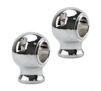 Rehausseurs ronds de style classique CNC pour une meilleure apparence de vélo, s'adapte à n'importe quel modèle (argenté)