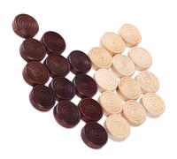 Rehaussez vos soirées jeux de société en famille avec ce jeu de dames empilable en bois. Sa couleur naturelle lui confère un charme intempor
