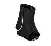 Rehband Bandage de cheville en néoprène 1,5 mm/3 mm, soutien léger de la cheville, bandage de cheville soutenant le tendon d'Achille, Couleur:Noir, Taille:M