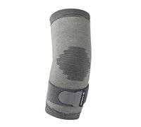 Rehband Bandage de coude, 1 pièce, support de coude tricoté, stabilise les muscles et les articulations, unisexe, Couleur:Gris, Taille:S/M