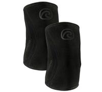 Rehband coudière en SBR/néoprène 5 mm, manchon de coude pour sports de force, design anatomique, antidérapant et ajustement serré pour femmes et hommes, Couleur:Carbon/Noir - 1 Paire, Taille:L