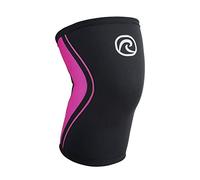 Rehband Genouillère de sport de musculation, genouillère pour cross-fit & entraînement lourd, manche genou en néoprène de 5 mm, disponible en plusieurs couleurs et tailles, unisexe, couleur : rose,
