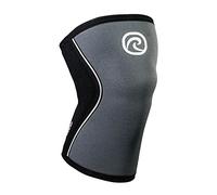 Rehband Genouillère de sport de musculation, genouillère pour cross-fit & entraînement lourd, manche genou en néoprène de 5 mm, disponible en plusieurs couleurs et tailles, unisexe, couleur : acier