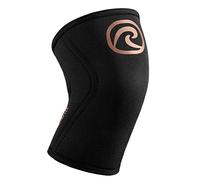 Rehband Genouillère en néoprène de 5 mm pour soutenir les genoux - Stabilise les articulations et les muscles - Idéal pour le sport la musculation, Couleur:Cuivre/Noir, Taille:XS
