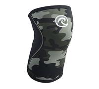 Rehband Genouillère pour Entraînement de Force & Fitness - support de genou en néoprène 7mm, Flexible & Antidérapante, Genouillère pour Hommes & Femmes, Couleur:Camo, Taille:S