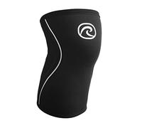 Rehband Genouillère pour Entraînement de Force & Fitness - support de genou en néoprène 7mm, Flexible & Antidérapante, Genouillère pour Hommes & Femmes, Couleur:Noir, Taille:XL