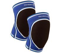 Rehband Genouillères originales pour le handball et le volley-ball, un rembourrage épais protège l'articulation du genou et stabilise les muscles, Couleur:Bleu - 1 Paire, Taille:XS