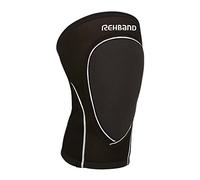 Rehband Genouillères Volleyball et Handball, 3 mm Néoprène, Genouillère Sport Rembourrée Antidérapante pour Femme et Homme, Protection et Stabilité pour Sports en Salle, Couleur:Noir, Taille:M
