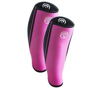 Rehband Manchon de mollet/tibia en néoprène, bandage de compression pour le mollet et le tibia, protection tibia pour les soulevés de terre et crossfit, Couleur:Rose - 1 Paire, Taille:XS
