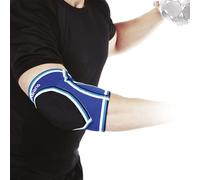 Rehband PRN Bandage de coude, 1 pièce, Rembourrage de coude, Rembourrage de Handball, Protection de coude en néoprène pour Le Handball et Le Volleyball, Couleur:Bleu, Taille:L