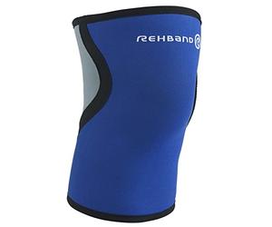 Rehband QD genouillère, 1 Pièce, genouillère 3mm néoprène, compression du genou, Couleur:Bleu, Taille:L