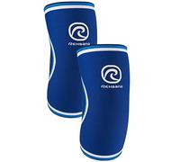 Rehband RX Coudière pour Musculation, Support de Coude en néoprène 5mm stabilisant Les Muscles et Les Articulations, Bandage de Coude de Soutien, Couleur:Bleu - 1 Paire, Taille:XL