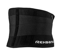 Rehband UD X Stable Back Support, Ceinture lombaire en néoprène 5 mm, support dorsal stabilisant pour activités physiques, maintien du dos avec chaleur et compression, tailles S à XXL, Taille:XXL
