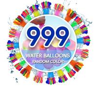 Rehecher 999 pcs ballon a eau auto-obturants,bombe à eau colorées à remplissage rapide,Accessoires de jeux d'eau d'été,Convient aux activités de plein air, aux fêtes au bord de la piscine