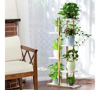 Reheyre 1 lot de supports pour plantes d'intérieur et d'extérieur, 6 niveaux, étagère pour plantes de jardin, support en métal pour pots de fleurs, étagères à fleurs multi-niveaux (livraison