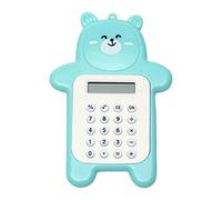 Reheyre Petite calculatrice de poche basique - Mini calculatrice de bureau - Apps - Sans décoloration - Pour l'école primaire - Cyan