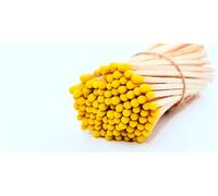 REHGLÜCK Schwarzwald, Environ 100 allumettes colorées de 10 cm de long, convient également comme recharge pour nos bouteilles décoratives élégantes (couleur de la tête d'allumette : jaune)