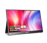 ReHisk Moniteur Portable 15,6" FHD 1080P Moniteur d'ordinateur Portable IPS Écran d'ordinateur de Soins des Yeux HDMI USB-C VESA Moniteur de Voyage avec Couverture Intelligente et Deux Haut-parleurs,