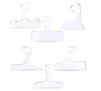 REHOC Gabarits de toupie pour planche à découper, gabarit de traçage incurvé, outils pour le travail du bois, gabarit de planche à découper en acrylique transparent