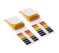 REHOC Lot de 2 paquets de 160 bandes de papier tournesol de 1 à 14 pH - Pour test pH - Pour l'eau, les cosmétiques, le sol, le pH - Avec carte de contrôle