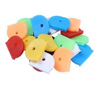 REHOC Lot de 24 capuchons de clé avec cache de clé flexible pour une identification facile des clés de porte, multicolore