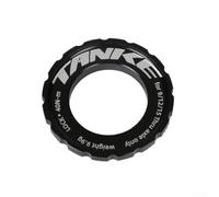 Rehoetom Anneau de verrouillage central en alliage d'aluminium pour freins, compatible avec les moyeux d'essieu traversant de 12 mm/15 mm/20 mm, noir ou finition (noir)