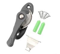 Rehoetom Boucle de verrouillage de porte coulissante en forme de croissant en acier inoxydable avec crochet pour la maison, la sécurité des enfants, pour chambre à coucher, salon, cuisine, balcon