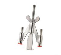 Rehoetom Butée de porte pour portes à ouverture vers l'intérieur, barre de sécurité avec deux barres d'équilibrage réglables, bloqueur de porte anti-vol portable, design compact en acier inoxydable