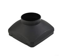 Rehoetom Cache de sortie à trou unique noir de 75 mm pour chauffage de stationnement d'air, compatible avec Webasto et autres chauffages de camion, haute résistance ignifuge