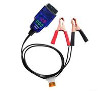 Rehoetom Clip de connecteur de batterie avec affichage numérique, câble d'alimentation OBD, outil de réparation automobile avec haute isolation et protection contre les surintensités