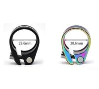 Rehoetom Collier de serrage pour tige de selle en alliage d'aluminium pour vélo de route et VTT - 28,6 mm/31,8 mm/34,9 mm de diamètre, composant léger de 25 g (coloré)
