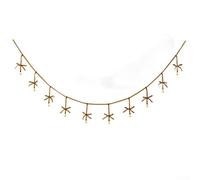 Rehoetom Décorations de sapin de Noël en velours faites à la main avec clochettes - Guirlande décorative festive de 180 cm pour la maison, le centre commercial et la décoration saisonnière (marron