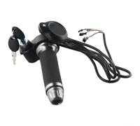 Rehoetom E-For Bike Throttle 36-72V with LED Display for Electric and Scooter, 8Pin Hall Sensor Grip Grip Guidon Compatible with 36V/48V/60V/72V Systems