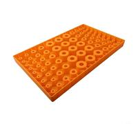 Rehoetom ER Boîte de rangement pour machines-outils CNC, étagère de serrage à ressort à 60 trous, compatible avec ER25 ER32, matériau PP robuste et résistant, atelier (pince de serrage à 75 trous)