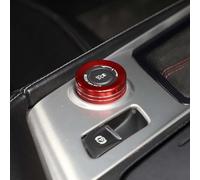 Rehoetom Garniture en alliage d'aluminium pour bouton de commande de console centrale Corvette C7 2014-2019 - Protection du bouton rouge, résistante aux rayures, pour une installation facile