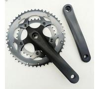 Rehoetom Jeu de pédalier double pour vélo de route 34/50T - 170 mm - Pédalier carré - Alliage d'aluminium AL6061 - Pour chaînes de 9/10/11 vitesses (type B)