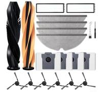 Rehoetom Kit d'accessoires pour aspirateur, compatible avec Dreame D20 Plus, avec brosse à rouleau, brosses latérales, chiffons de serpillère, sacs à poussière, outils de nettoyage