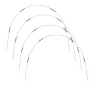 Rehoetom Kit de cerceaux pour serre surélevée - Supports de tunnel de jardin en fibre de verre pour filet, protection contre le gel et extension de saison, ensemble de 24 pièces avec SI