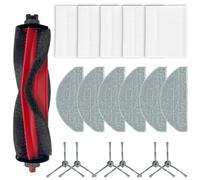 Rehoetom Kits d'accessoires de rechange pour aspirateur robot Deerma S30 pour DEM-S30 - avec 1 brosse principale, 4 à 6 brosses latérales, 3 à 5 filtres, 4 à 6 tampons de balai (B)