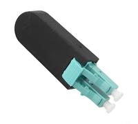 Rehoetom LC/UPC Connecteurs d'adaptateur de fibre optique Loopback, SM/MM monomode multimode OM1 OM2 OM3 OM4, fils de 20 cm, coupleur pour tester le bouclage réseau et (OM3 50/125)