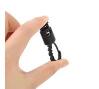 Rehoetom Lot de 10 clips de corde coupe-vent pour tente de camping avec crochets à ressort pour auvent - Pinces en plastique noir coupe-vent avec déflecteur de verrouillage, pour